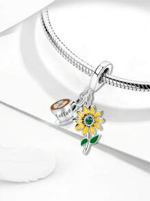 1 Pc 925 Sterling Silver thời trang Love Paws Hạt DIY Trang sức Làm Quà tặng hẹn hò Trang sức nữ cao cấp Valentine - Bạc - Xem 4