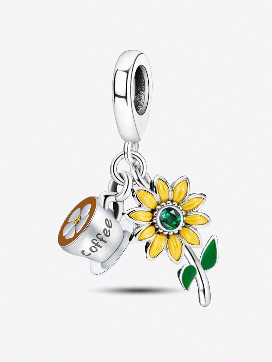 1 Pc 925 Sterling Silver thời trang Love Paws Hạt DIY Trang sức Làm Quà tặng hẹn hò Trang sức nữ cao cấp Valentine - Bạc - Xem 1