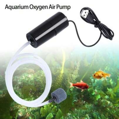 Mini Bomba De Aerador/Oxigênio/Carregamento Pequeno Silencioso Para Aquário/USB/Máquina De Pesca/Peixes