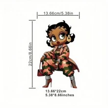 1/2/3pcs Colorful Cartoon Character Iron-On Patches, Durable Washable Easy-To-Stick Plastic Decals For DIY T-Shirts, Sweatshirts, Jeans, Bags, Pillows, Baseball Caps - Fashion Accessories Decals