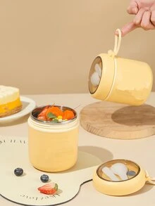 Cốc ăn sáng có nắp và thìa, cốc đựng sữa đậu nành, cốc đựng cháo, cốc đựng yến mạch, cốc dùng được với lò vi sóng, cốc đựng sữa chua di động, cốc đựng nước mang đi - Màu sắc đa dạng - Xem 7