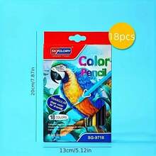 Bộ bút chì màu 12/18/24/36 màu, Bút chì màu gốc dầu vẽ tranh Graffiti cho học sinh, Đồ dùng học tập - nhiều màu - Xem 11