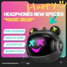 ONIKUMA Casque de jeu blanc ONIKUMA T20 2023 Nouvelles modes Design à retournement rotatif sans fil Écouteurs stéréo HiFi intra-auriculaires avec contrôle tactile et microphone