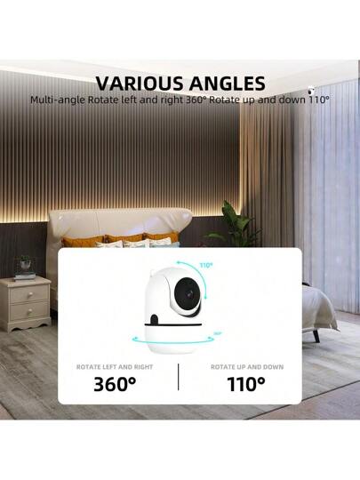 8MP 5MP 3MP 2MP HD 1080P, Dual 2.4G+5GWIFI 2.4GWIFI Optional Configurations, Outdoor Indoor Cameras, Wireless WIFI Automatic Tracking, Alarm Night Vision, Home 350 Degrees Horizontal Vertical 110 Degrees, Two Way Audio, Motion Detection view 2