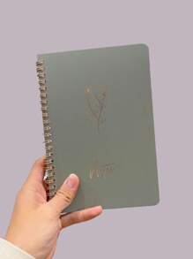 1pc Fashionable Minimalist Macaron Color A5 Spiral Notebook, Smooth Writing, Business Office Memo Pad, Daily Planner, Personal Diary, Back To School