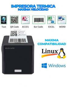 58mm Thermal Printer Tickets Mini Printer With Automatic Cutter, High Speed Portable Ticket Printer Compatible With ESC/POS - Black - View 3