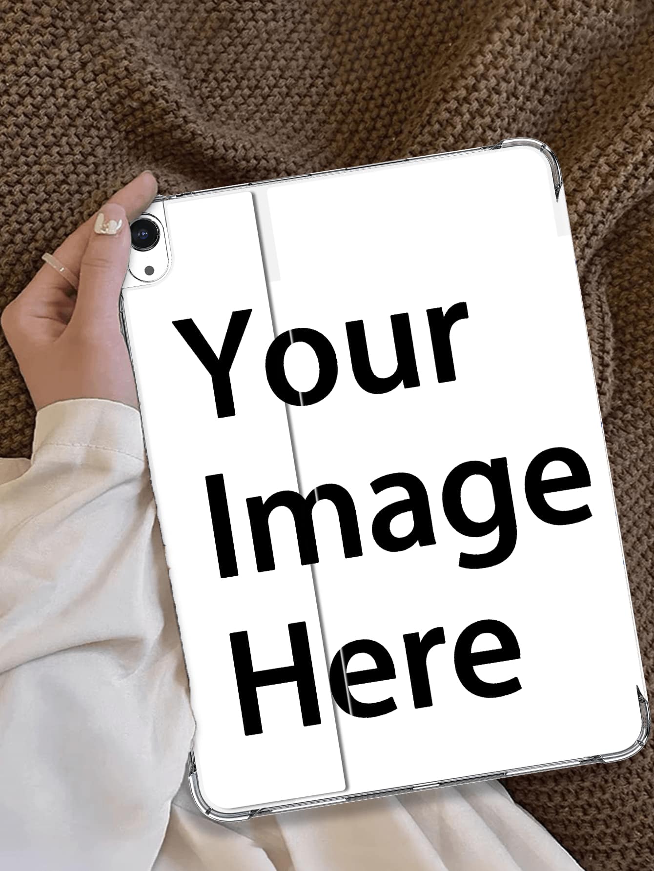 1 pieza Cubierta de imagen personalizada de pantalla completa, adecuada para tabletas, se puede usar como regalo de cumpleaños, exhibición de fotos familiares, con protagonistas de anime, seres queridos, momentos deportivos y de la vida, con estilos elegante, colorido, vintage, lindo, sobrio, divertido, personalizado, único, regalo ideal para él, regalo ideal para ella, novio, novia, familia, amigos, abuelos, pareja, para aniversarios, para cumpleaños