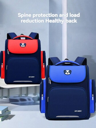 Kids School Backpack For 8-12 Years Old, Waterproof Lightweight Casual Backpack For Elementary Students 3rd-6th Grade, Large Capacity Bookbag For Boys And Girls