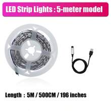 Dải đèn LED, Điều khiển bằng nút bấm, Nhiều màu thay đổi, Đèn chiếu sáng trong nhà, Đèn trang trí phòng, Đèn trang trí phòng ngủ điều khiển từ xa thông minh, Quầy bar, Phòng ngủ, Hành lang, Lối đi, Trang trí, Đèn trang trí sân trong - màu sắc - Xem 12