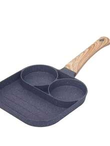 Hand Frying Pan For Eggs 4 Food Slots Multifunctional Kitchen Christmas Gift - 套件3 - 查看 6