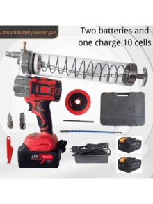 Grease Gun Battery Powered, Electric Grease Gun Kit, Explosion-Proof Hose, Variable Speed Trigger, Lithium Wireless Grease Gun, Suitable For All Kinds Of Large, Medium And Small Automobiles And Machinery, Convenient And Fast - Multicolor - View 12