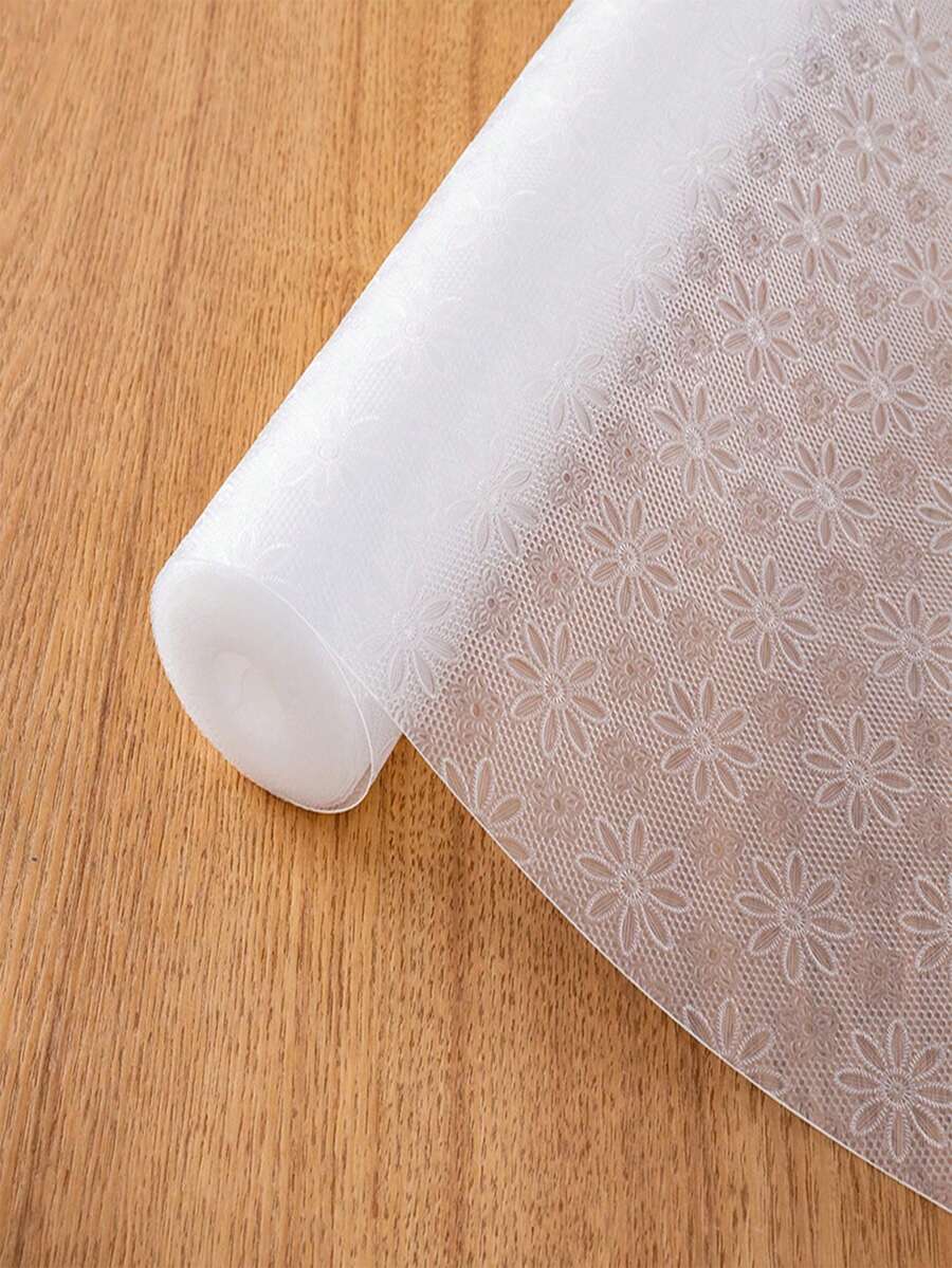 1卷透明防水垫，防滑橱柜衬垫适用于厨房橱柜、架子、书桌抽屉垫纸衣柜厨柜防水、防油、防尘、不粘加厚橱柜鞋柜家用防潮垫 - 彩色 - 查看 1
