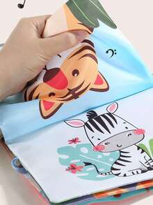 1 cuốn sách vải lịch cho bé không vỡ có gương, nhận dạng màu sắc, họa tiết thú vị hai mặt. Sách vải giáo dục sớm nâng đầu cho trẻ sơ sinh, quà tặng Giáng sinh cho bé trai và bé gái - Nhiều màu - Xem 7