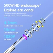 Smart Visual Ear Cleaner Portable Visual Ear Pick For Adult Ear Cleaning & Ear Canal Cleaning HD Endoscope Type-C Charging - Black - View 2