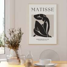 Set de 3 carteles de lienzo con diseño de flores abstractas de Matisse en estilo moderno de mediados de siglo, sin marco, arte de pared impermeable, pintura mural, regalo ideal para dormitorio, sala de estar, oficina, baño, comedor, cafetería, bar, decoración del hogar y de la oficina