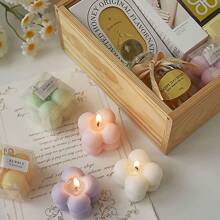 1 pieza/2 piezas/12 piezas Mini velas perfumadas, regalos pequeños y creativos, velas aromáticas hechas a mano sin humo para uso doméstico, aromaterapia, decoración de dormitorio, adecuadas para Halloween, Día de la Madre, temporada de bodas, temporada de graduación, fantasmas, otoño, festivales, Navidad, invierno, vacaciones - Multicolor - Ver 3