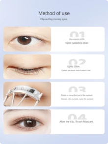 Máy uốn mi Flying Máy uốn mi thủ công cho độ cong lâu dài, Máy uốn mi hoa hướng dương tím, Máy uốn mi góc rộng thân thiện với người mới bắt đầu - Nhiều màu - Xem 7