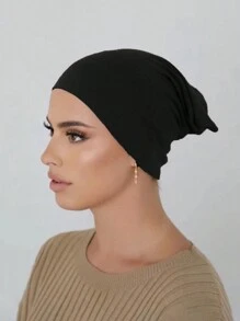 1pc Basic Pearl Chiffon Muslim Hijabs Scarf, Daily Wear - Multicolor - View 34