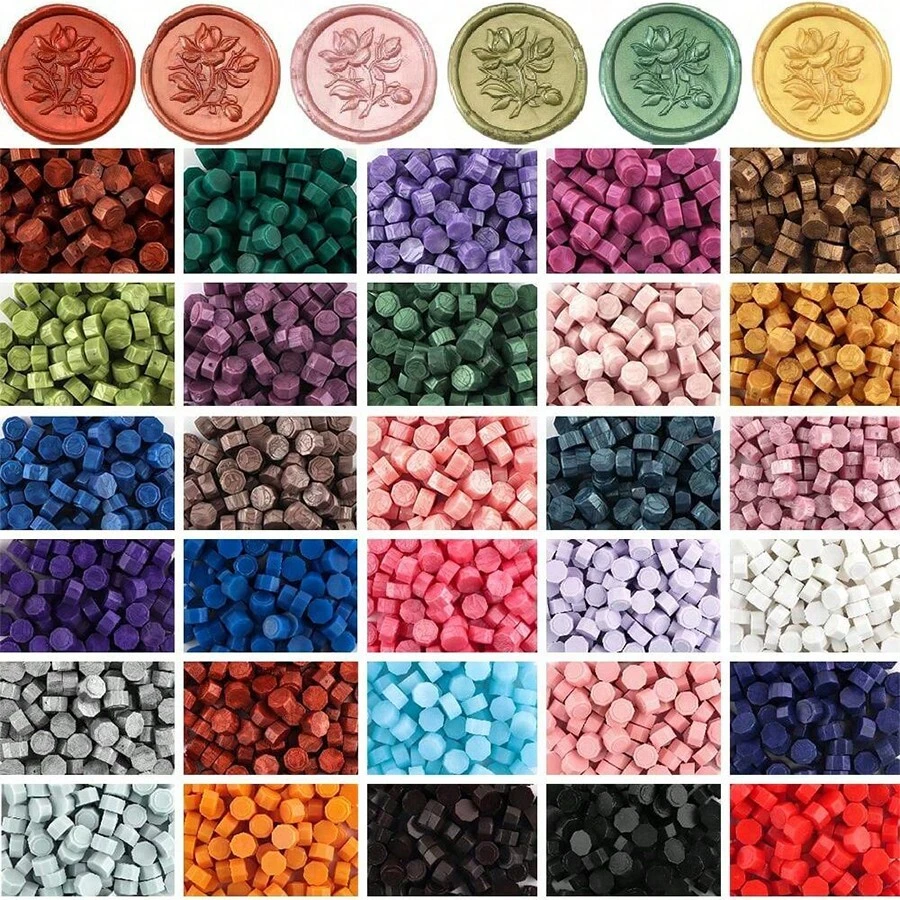 CYFUN DESIGN 100 hạt sáp niêm phong, hạt sáp dùng để đóng dấu, đồ dùng học tập