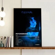 FajerminArt Optional Frame Dave's Psychodrama Album Cover Wall Arts Canvas Posters, Vintage Hip Hop Decor For Living Room, Bedroom, Office - Creative Wall Art Print, Perfect Gift Idea - Multicolor - View 6