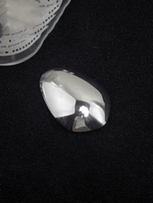 1 kẹp tóc hình vỏ trứng bằng kim loại, thiết kế kẹp lò xo hình elip tối giản - Nhiều màu - Xem 9