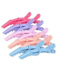 6/10pcs Multi-Function Hair Styling Sectioning Clips Alligator Clips For Hairstylists, Professional Beauty Salons, Women Hair Clips, Plastic Anti-Slip Hair Clips,Hair Accessories ,Hair Styling Tools - Multicolor - View 9