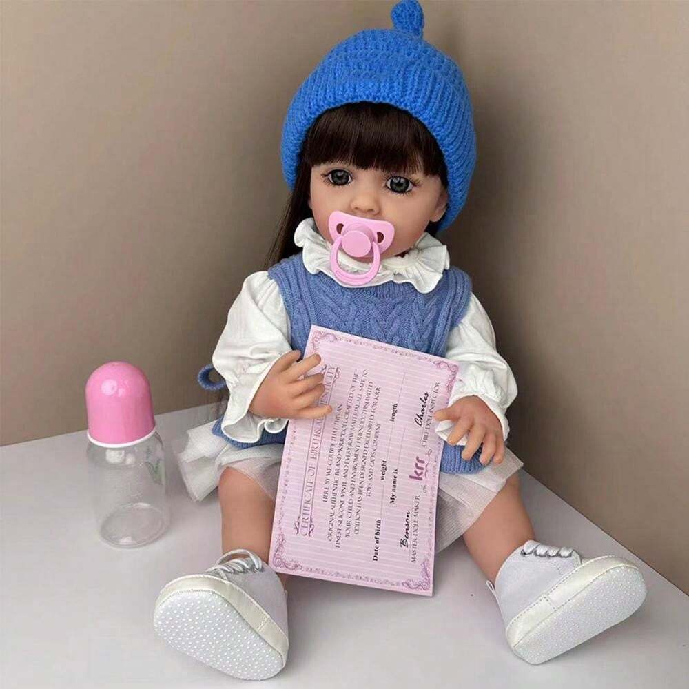52cm 20inches Reborn Baby Doll Lifelike Cute Girl Full Soft Vinyl Body