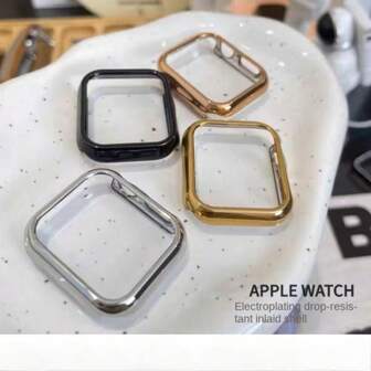 Compatible With Apple Watch Series 10 9 8 7 SE Ultra 2 6 5 4 3 Protective Case Electroplated Case Anti Drop PC Case S10 42/46mm 49mm 40mm 41mm 44mm 45mm Cover Apple Watch