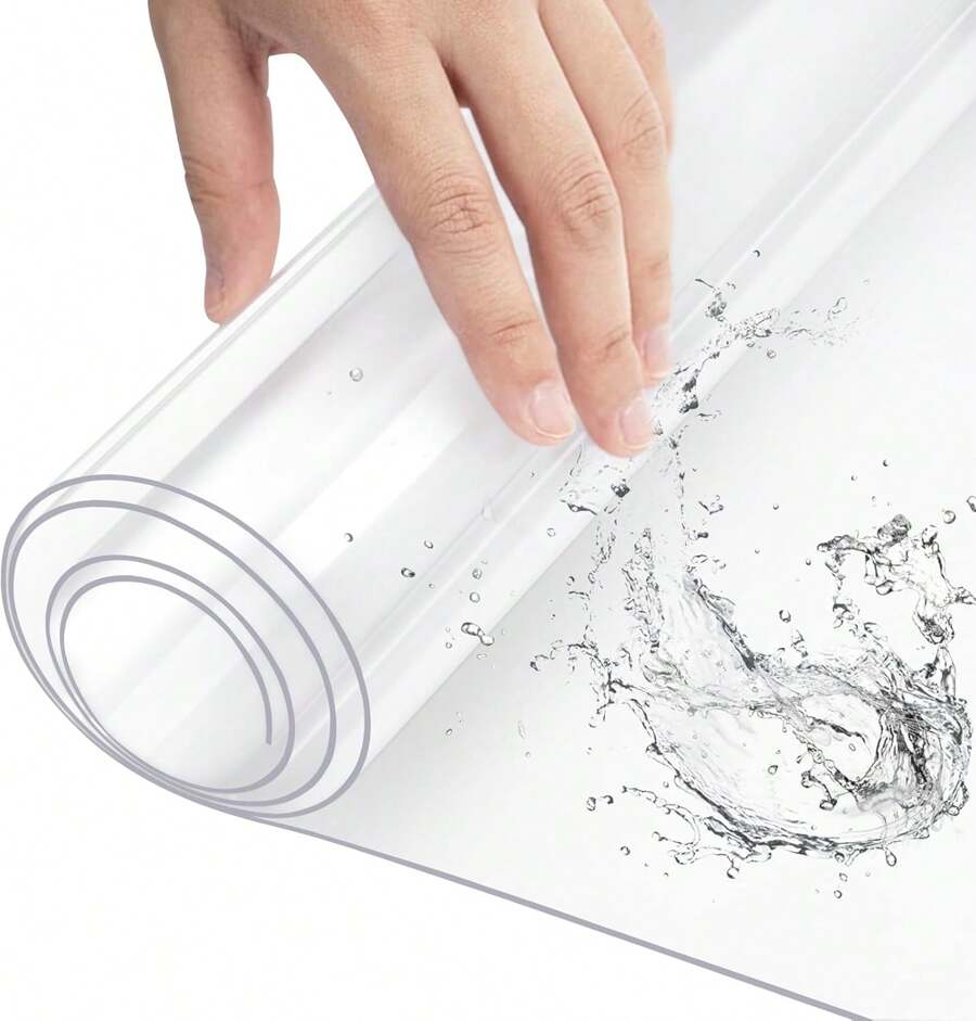 Mercury Textil Mantel de PVC Transparente Grosor de 0,11mm/0,18mm/0,25mm/0,50mm, Anchura de 140cm Impermeable, Hule Cubre Mesa Anti Manchas, Ideal para Proteger Muebles, Protector de Mesa de Comedor o Cocina Rectangular. Entrega gratuita 24h/48h Península Ibérica - 0,25mm Anchura 140CM - Ver 1