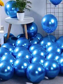 20 个 12 英寸加厚金属乳胶装饰气球，适用于派对、婚礼、生日、活动装饰、圣诞节 - 多色 - 查看 5