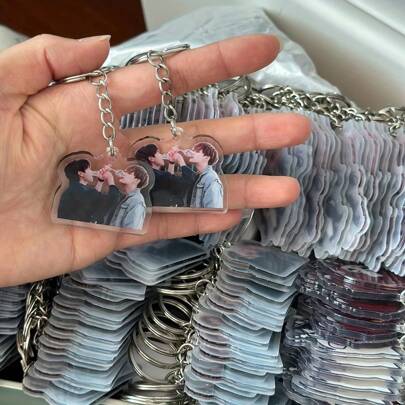 Customized Products 1pc Customized Pictures Photos Customized Acrylic Key Pendant, Shaped Acrylic Car Keychain, Backpack Pendant, Friend, Celebrity, Cartoon, Corporate Logo,School Supplies,Back To School,For Office,For School,For Classroom,For Teacher Gifts,For University,For Colleague,For Dorm Rooms,For Teacher,For Boys And Girls,For Teenagers,Junior High School Students,Middle School Students,High School Senior High School Students,College Students,University Students,Freshman,Sophomore,Underclassmen,Practical Gift