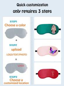 Customized Blackout Sleep Eye Mask, Your Exclusive Eye Mask, A Great Gift For Family, Friends & Loved Ones