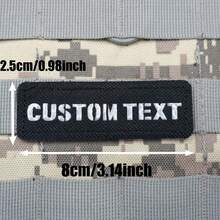 Custom 2 Pcs Reflective Name Tag With Hook Backing DJ1