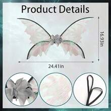 1PC Cánh Tiên Cho Người Lớn Trang Phục Cánh Trong Suốt Lấp Lánh Cánh Tiên Bướm Trang Phục Cánh Thiên Thần Cho Phụ Nữ Bé Gái - Những cánh bướm - Xem 11