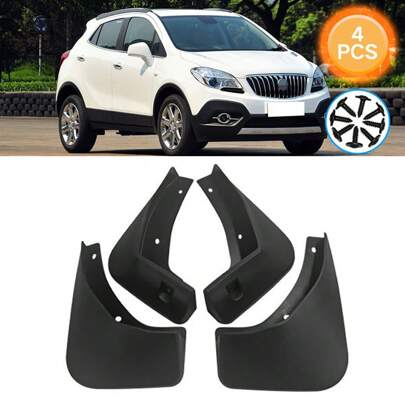 4Pcs Car Mud Flaps Mudguards, No Drilling Mudflaps Mudguards Flares Kit, Front & Rear Wheel Winter Vehicle Sediment Protection, Compatible For Opel Mokka X Vauxhall 2013-2019