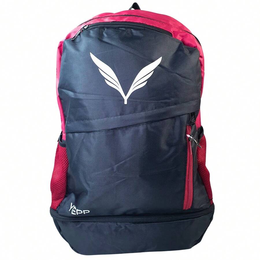 Men's Backpack With Thermal Compartment For Lunch Box - 紅色 - 查看 1