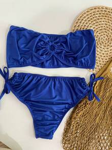 Alana GG Bikini - 寶藍色 - 查看 2