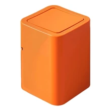 1pc Household Bathroom Wastebasket With Lid, Nordic Style Sorting Trash Bin For Office, Bedroom, Kitchen, Bathroom And Living Room Large,Kitchen,Bathroom,Multi-Colored Trash Can,