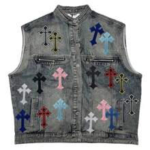 20pcs Multicolor Embroidered Patches For Clothing Sewing Iron On Patches DIY Decoration Appliques For Jeans Cross - Multicolor - View 4