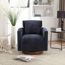 COOLMORE 360 Degree Rotation Design, Multi-Gear Adjustment Backrest, Soft And Comfortable Chenille Fabric, Ergonomic Design Of The Living Room Chair