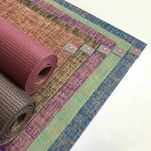 Natural Jute Yoga Mat 183 X 61 X 0.5cm Healthy Yoga Mat Wear-Resistant Non-Slip Fitness Mat - Coffee - View 5