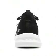 Skechers GO WALK 6 男士休闲一脚蹬运动运动鞋，带字母设计 - 黑色 - 查看 4