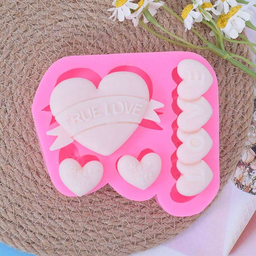 Valentine's Day Multi-Style Love Silicone Mold DIY Love Decoration Soap Gifts Craft Supplies Home Decor