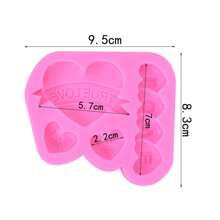 Valentine's Day Multi-Style Love Silicone Mold DIY Love Decoration Soap Gifts Craft Supplies Home Decor