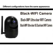 8MP, 5MP, 3MP, 2MP 1080P HD Camera, Dual-Band 2.4G+5G WiFi Or 2.4G WiFi Options, Indoor/Outdoor Camera, Wireless WiFi Camera, Auto Tracking, Alarm And Color Night Vision, 350° Horizontal & 110° Vertical Viewing Angle, Two-Way Audio, Motion Detection - White - View 9
