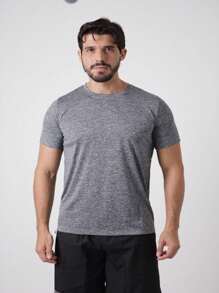Kit 3 Shirts Men's Dry Fit Fitness Gym Training T-Shirts - Màu xám đen - Xem 8