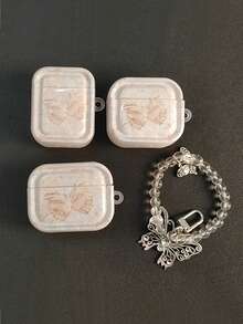 1 件蝴蝶壳纹理 TPU 防摔耳机盒，兼容 Apple 耳机型号 - 彩色 - 查看 8