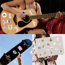 50 miếng dán nhạc cho sổ lưu niệm, nhật ký, máy tính xách tay, cản, ván trượt, bình nước, máy tính, điện thoại, phim hoạt hình, mũ bảo hiểm, nhãn dán và đề can ô tô - Nhiều màu - Xem 8