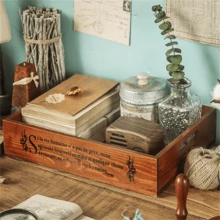 1pc Multi-Color Rectangular Wooden Tray, Vintage Japanese Style Desktop Storage Box, Suitable For Office, Stationery Organizer, Tape Holder, Everyday Use, Christmas Home Decor, Decor, Christmas, Table Decor Makeup Organizer, Makeup Stuff, Box With Lid, Storage Box Plastic, Storage Organizer, Makeup Display, Organiser Makeup, Storage Makeup Organizer, Clear Shelf, Organizer For Makeup, Gifts For Women, Desktop Storage, Desk Tidy, Byoma Skincare, Dressing Table Makeup, Organizeres - Multicolor - View 12