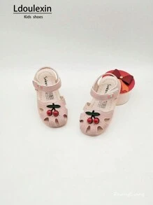 Sandali estivi alla moda per bimbe e bambine, design carino con suola morbida antiscivolo, scarpe per bambini piccolini